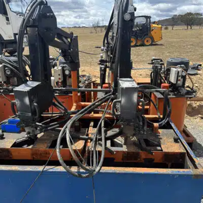 CME twin robot arm hydraulic / air operated bit grinders